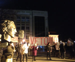 Łańcuch ludzi we Wrocławiu