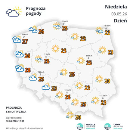 Pogoda na 3 maja