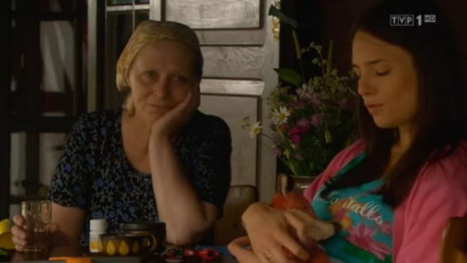 NAD ROZLEWISKIEM odc. 6. Paula (Anna Czartoryska), babcia Romana (Maria Kowalik)