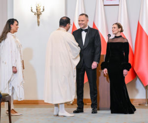 Nawroccy zadali szyku na spotkaniu z Korpusem Dyplomatycznym