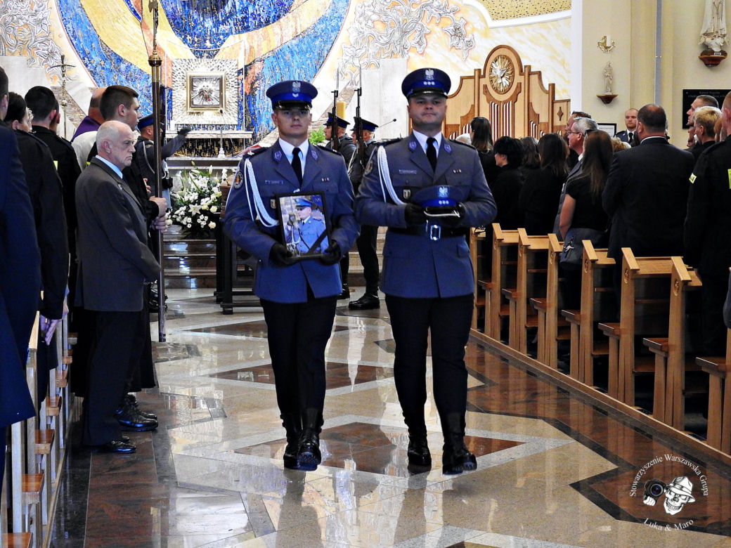 Pogrzeb policjanta który zmarł w pracy