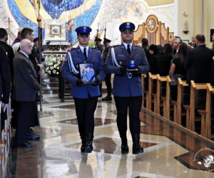 Pogrzeb policjanta który zmarł w pracy