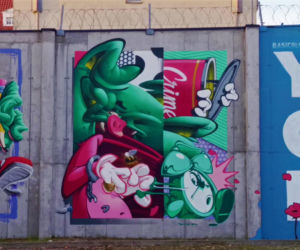 Street-art na murach aresztu