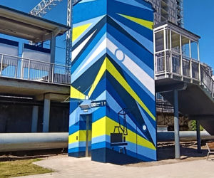 Murale na przystanku SKM Łasztownia