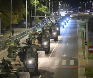 Nocna próba defilady wojskowej w Warszawie 2