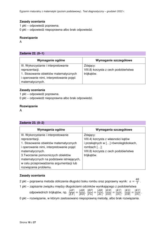 Matura próbna 2023 matematyka: odpowiedzi CKE