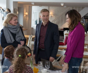 M jak miłość. Andrzej Budzyński (Krystian Wieczorek), Marta (Dominika Ostałowska), Sonia (Marta Król)