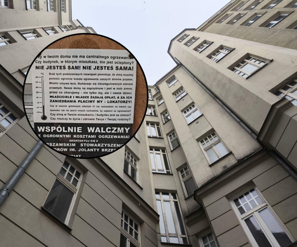 Mieszkańcy kamienicy w sercu Warszawy żyją w chłodzie. Wciąż czekają na ogrzewanie
