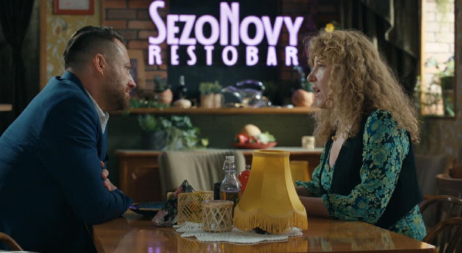 Barwy szczęścia, odcinek 3279. Wilk (Adam Szczyszczaj), Żabcia (Hanna Klepacka)