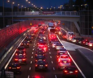 korek karambol wypadek utrudnienia  most Grota Warszawa