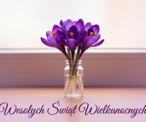 Kartka wielkanocna z życzeniami