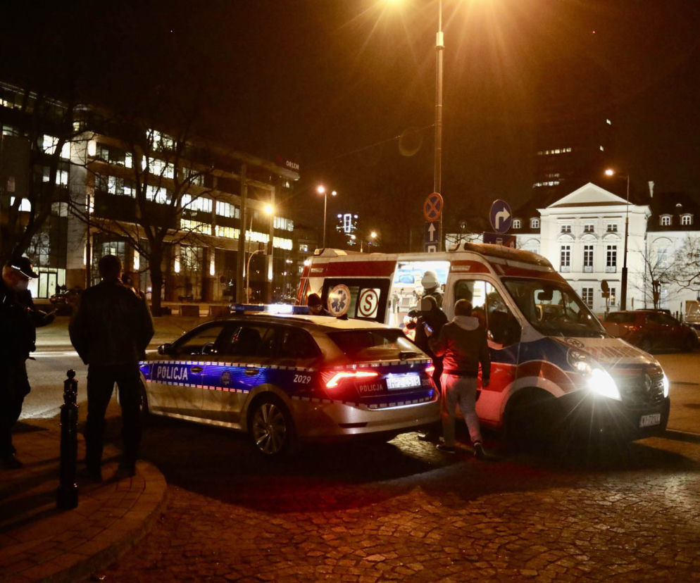 Tajemnicza akcja policji przy Alei Solidarności