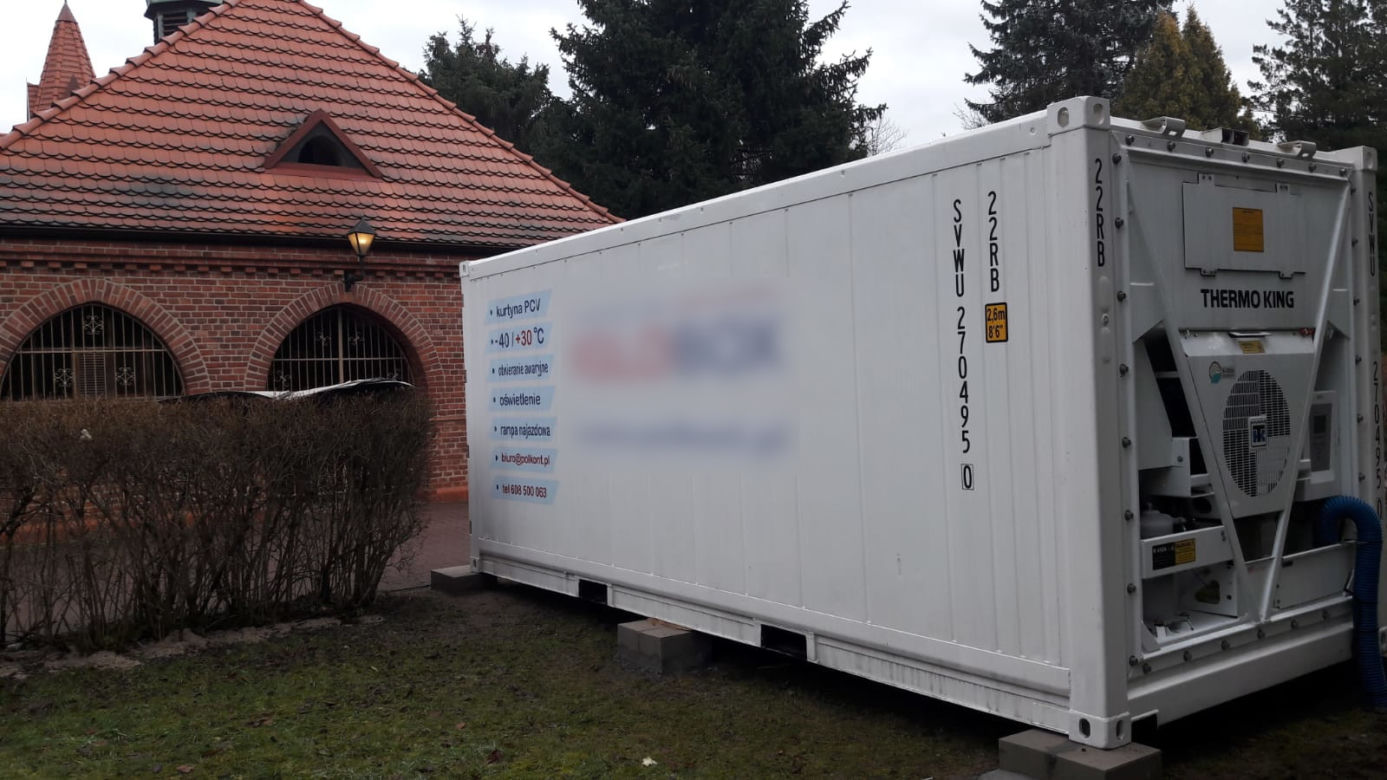 Mobilna chłodnia na ciała w Koszalinie