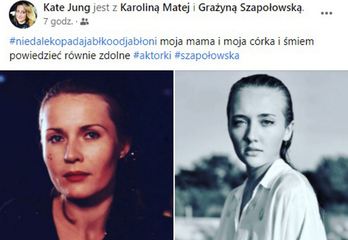 Grażyna Szapołowska - babcia i wnuczka jak dwie krople wody 