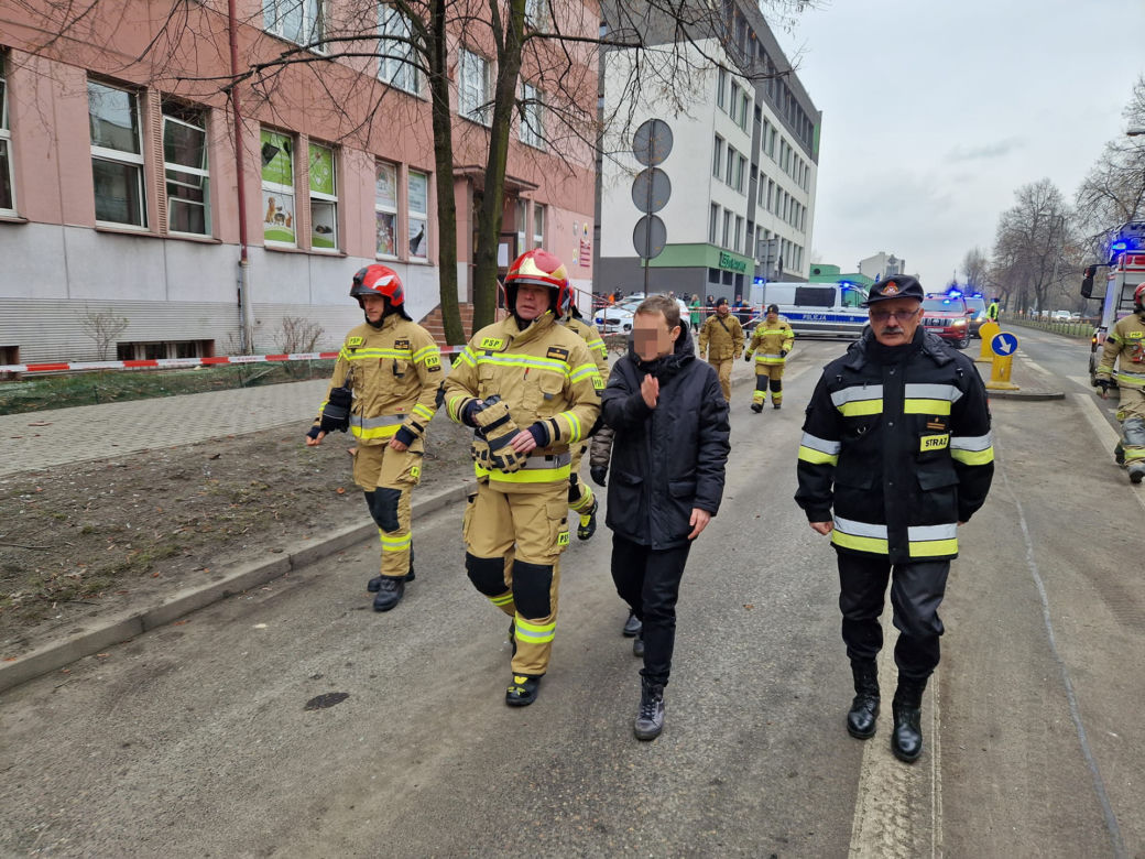 Tak pracowali strażacy na miejscu wybuchu w Katowicach