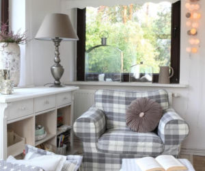 Salon w stylu hygge 