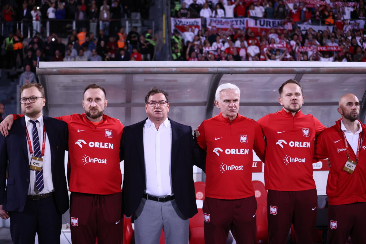 Jan Urban na meczu Malta - Polska