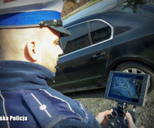 Nowosolscy policjanci polowali z dronem na kierowców