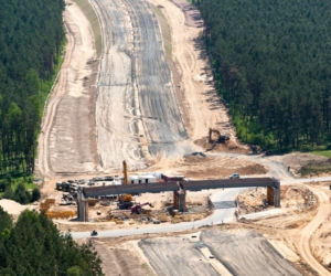 Budowa wiaduktu Łagów - Jordanowo