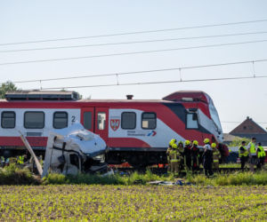 Wypadek na przejeździe kolejowym