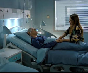 Barwy szczęścia, odc. 2233. Klara (Olga Jankowska), Hubert (Marek Molak)