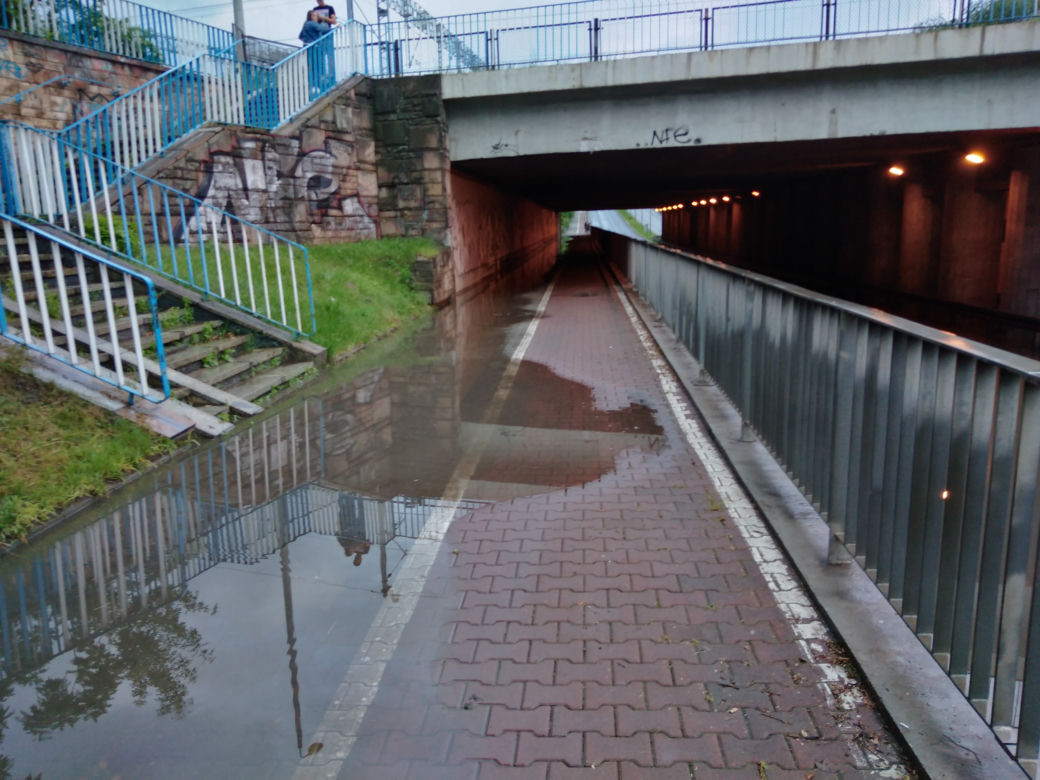 Gwałtowna ulewa nad Radomiem