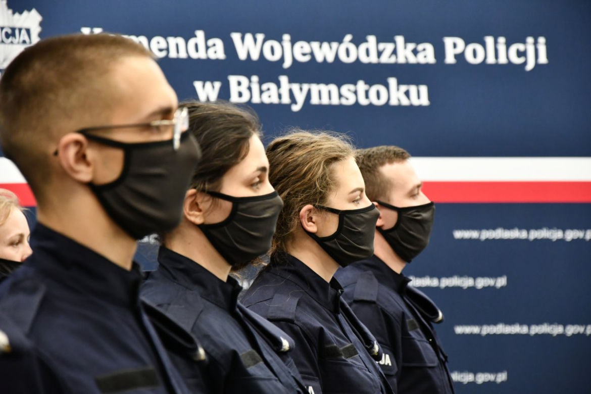Nowi funkcjonariusze w szeregach podlaskiej policji