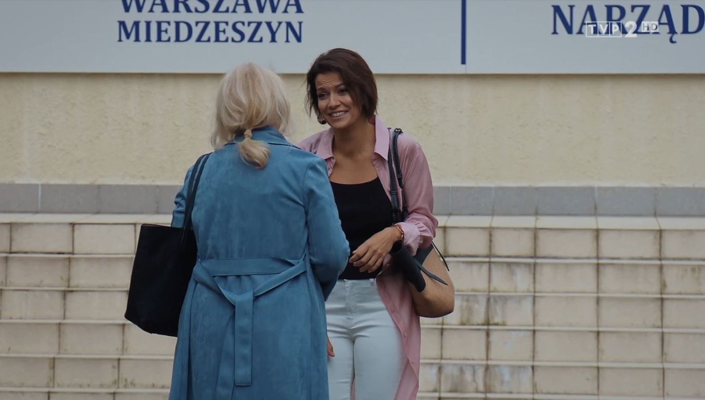 M jak miłość odc. 1551. Patrycja Argasińska (Alżbeta Lenska), Marta (Dominika Ostałowska)