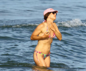 Anna Czartoryska-Niemczycka na plaży