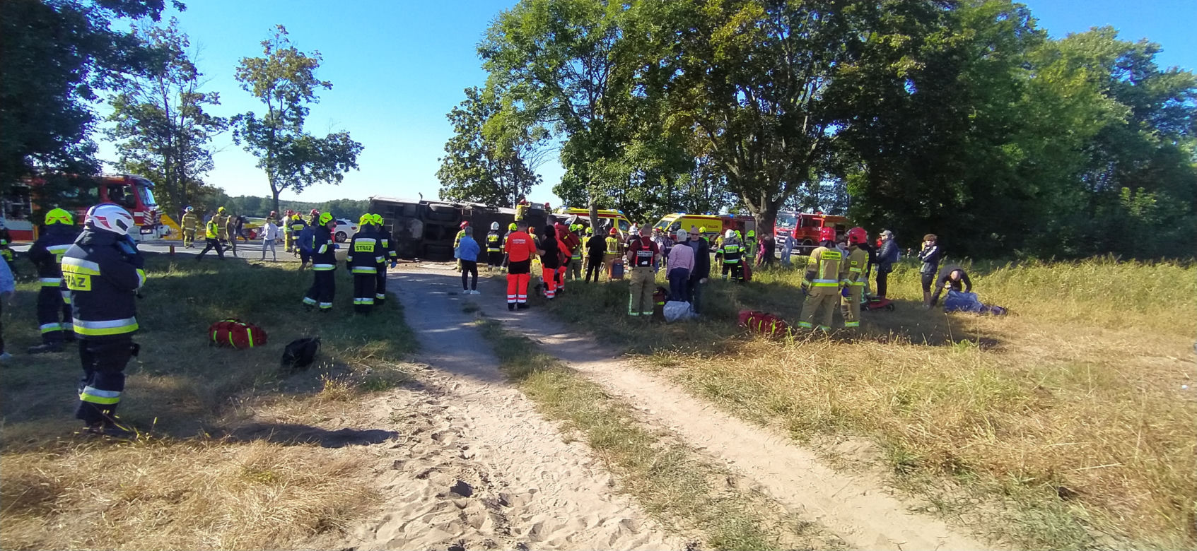 Katastrofa białoruskiego autokaru pod Mińskiem Mazowieckim. Są ranni