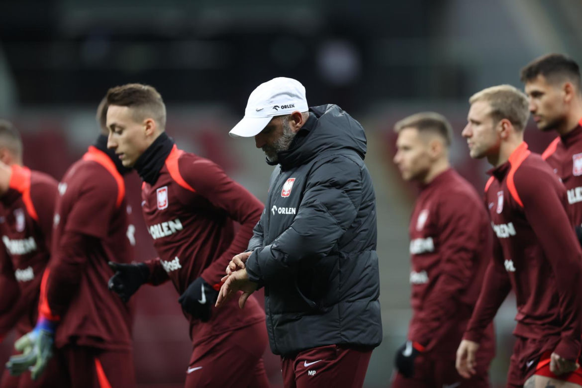 Eliminacje ME 2024. Trening reprezentacji Polski na PGE Narodowym przed meczem barażowym z Estonią
