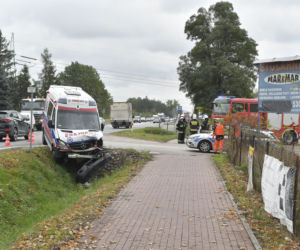 Wypadek karetki w Koniku Nowym
