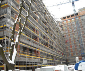 Przy realizacji inwestycji Grzybowska 4 wykorzystano 25 000 m2 rusztowań 