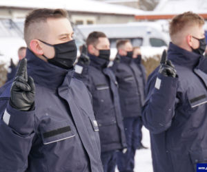 Nowi policjanci na Warmii i Mazurach. Ślubowało aż 80 funkcjonariuszy [ZDJĘCIA]