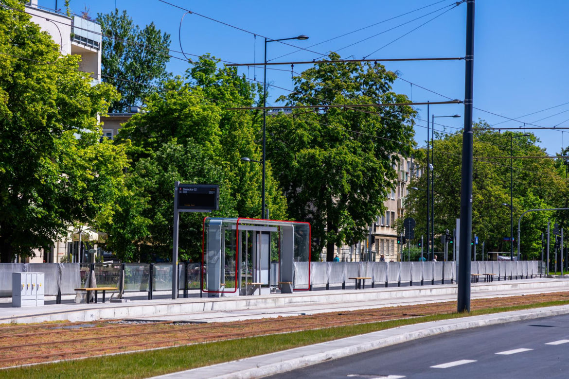Tramwaj na Gagarina w Warszawie