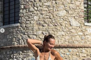 Joanna Moro na wakacjach