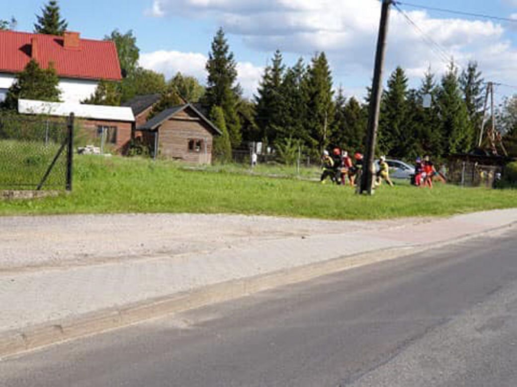 Wypadek rowerzystek w Wilkowicach