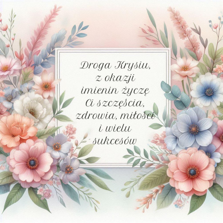 Darmowe kartki imieninowe dla Krystyny