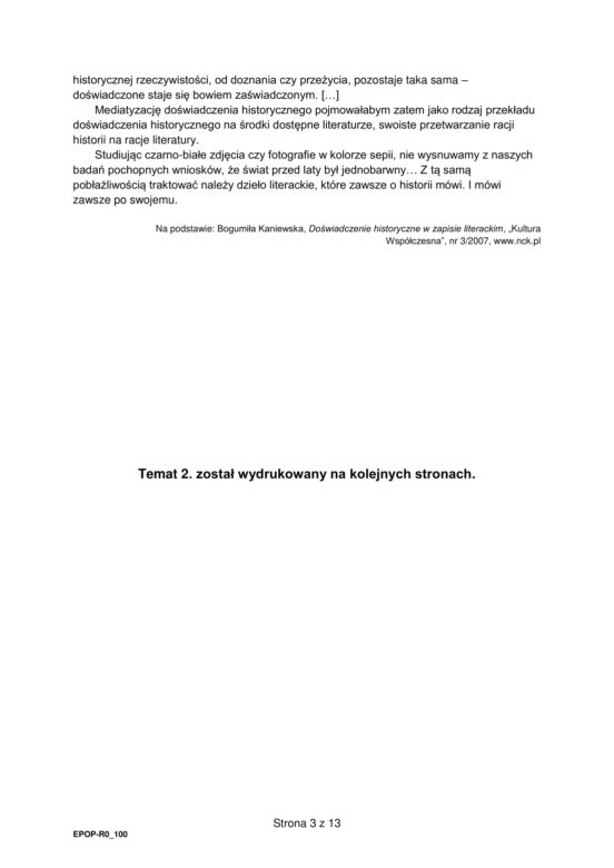 Matura 2022: polski rozszerzony. Arkusze CKE, tematy wypracowania. Poziom rozszerzony	