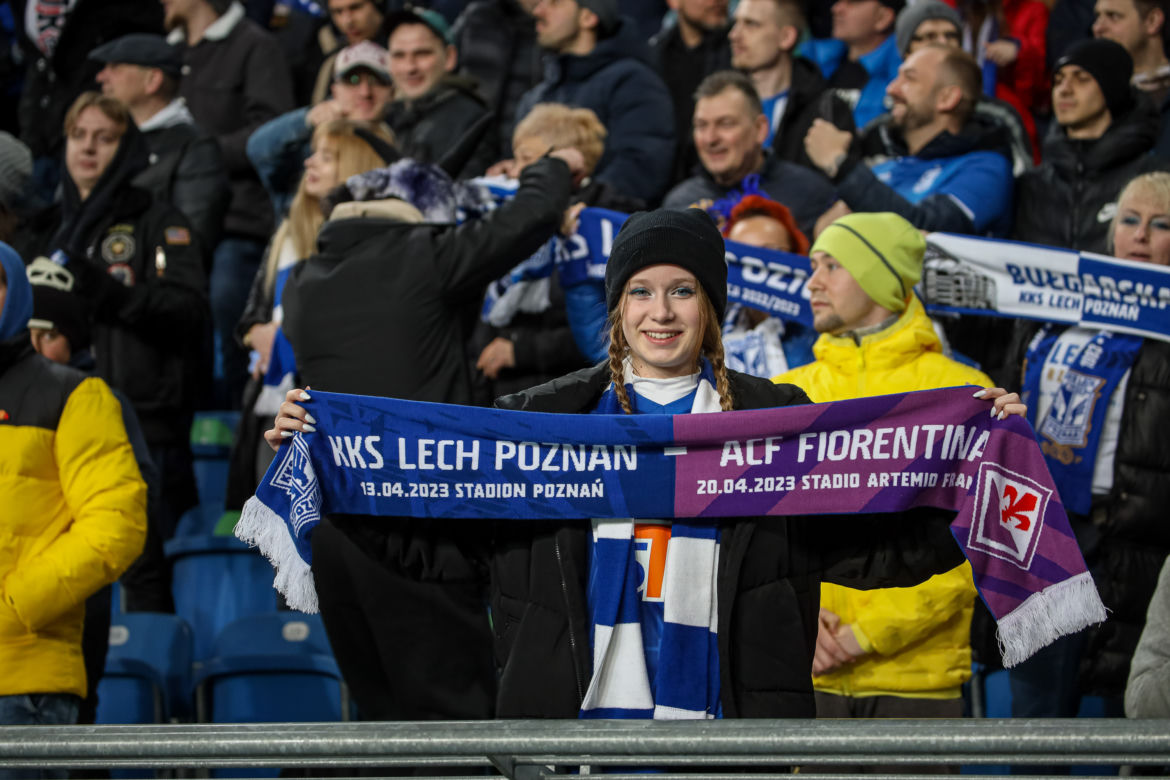 Lech - Fiorentina w obiektywie. Kibice bawili się świetnie