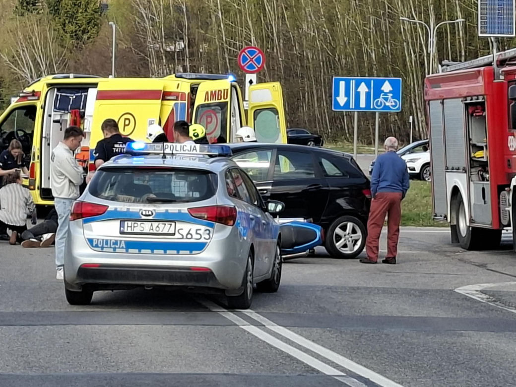 19.04.2026. Wypadek w Krynkach. Lądował LPR