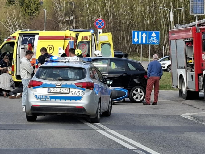 19.04.2026. Wypadek w Krynkach. Lądował LPR