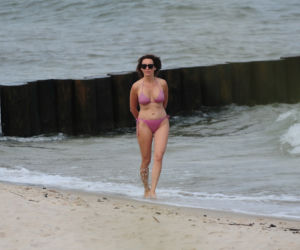 Dzień Dobry Chałupy! Anna Kalczyńska na plaży