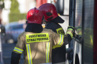 Pożar naczepy na osiedlu Akademickim