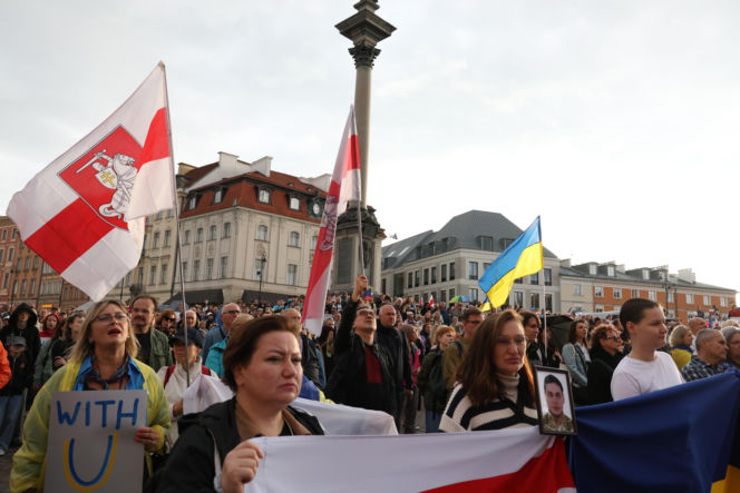 35 lat niepodległej Ukrainy. Obchody na Placu Zamkowym w Warszawie