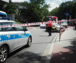 Zderzenie autobusu MPK z samochodem na Azorach