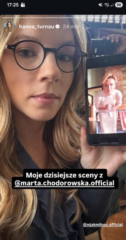 M jak miłość nowy sezon po wakacjach. Sylwia (Hanna Turnau), Julia (Marta Chodorowska) na planie