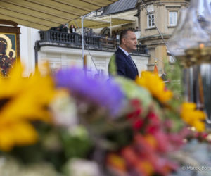 Karol Nawrocki na dożynkach