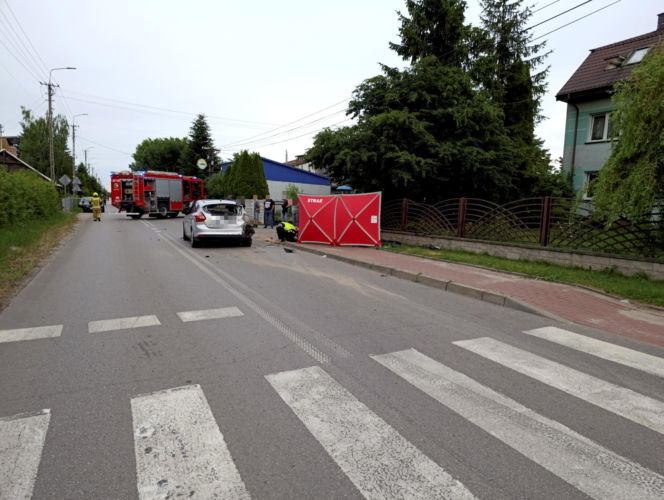 Śmiertelny wypadek pod Siedlcami! Motocyklista zginął po zderzeniu z osobówką