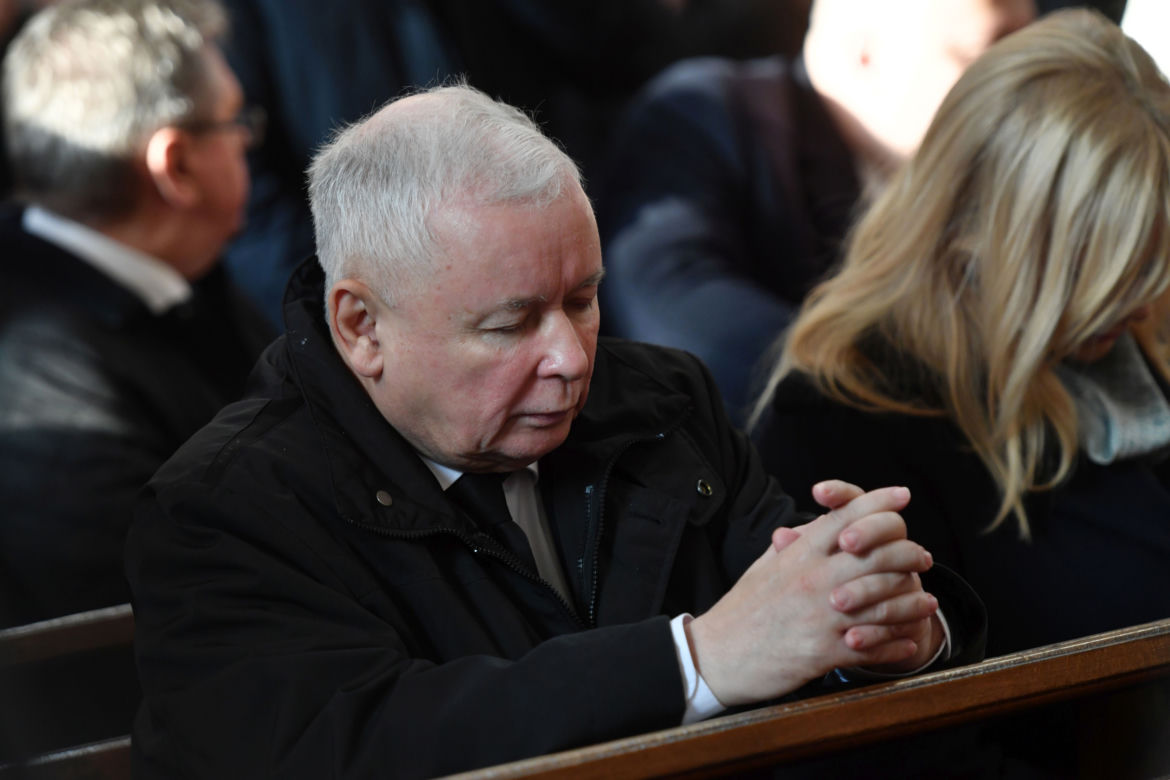 Pogrzeb posła Strzałkowskiego. Pojawił się Jarosław Kaczyński